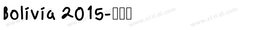 Bolivia 2015字体转换